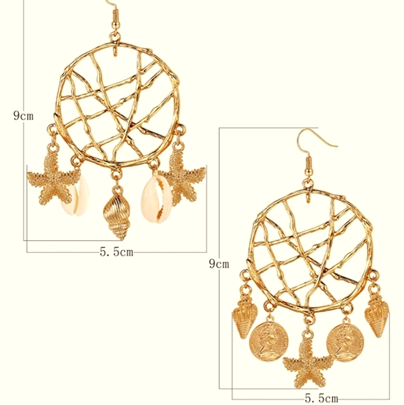 4 Pairs Gold Plated Hoop Earrings for Women - Picture 1 of 4